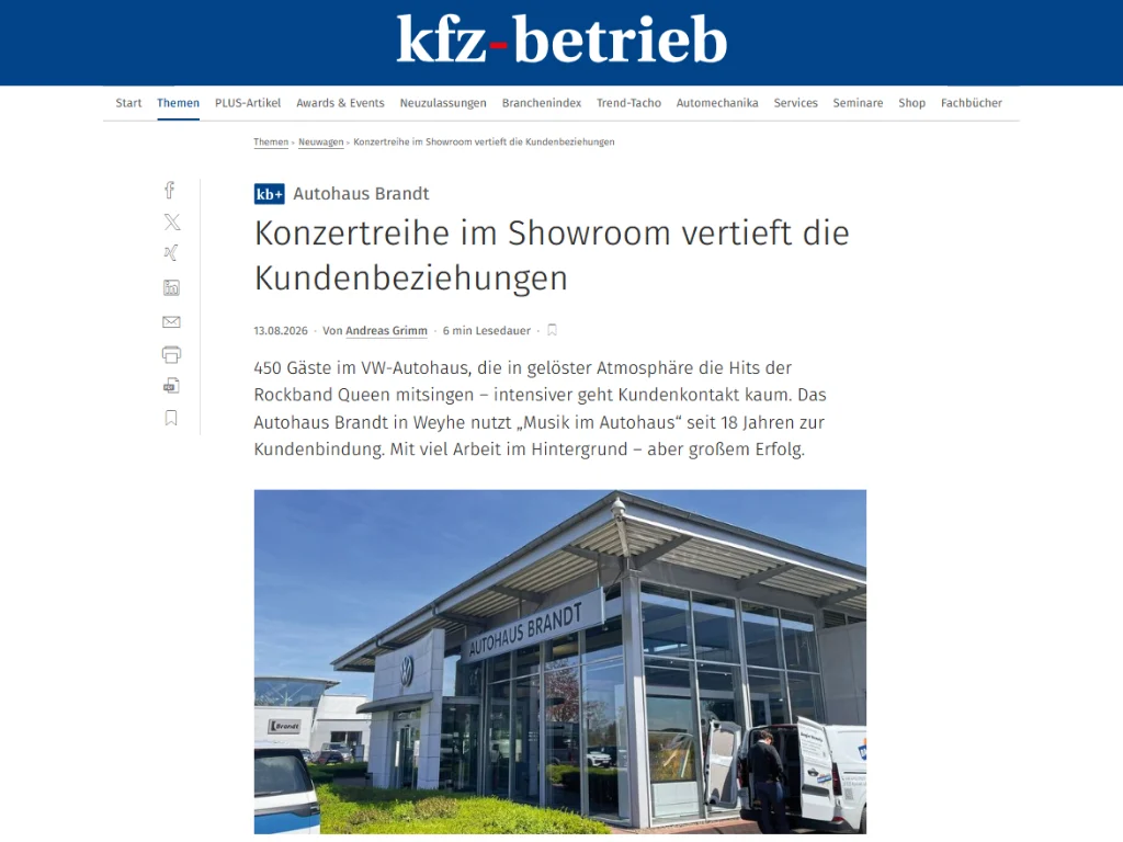 Presse kfz Betrieb